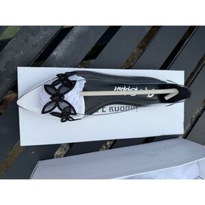 Cape Robbin Theressa Clear Pointed Toe Butterfly Rhinestone Flats Black XFE6671